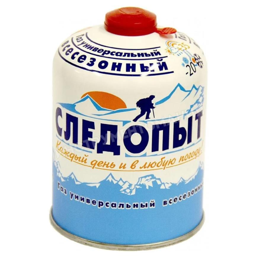 Баллон газовый резьбовой СЛЕДОПЫТ 450 гр.