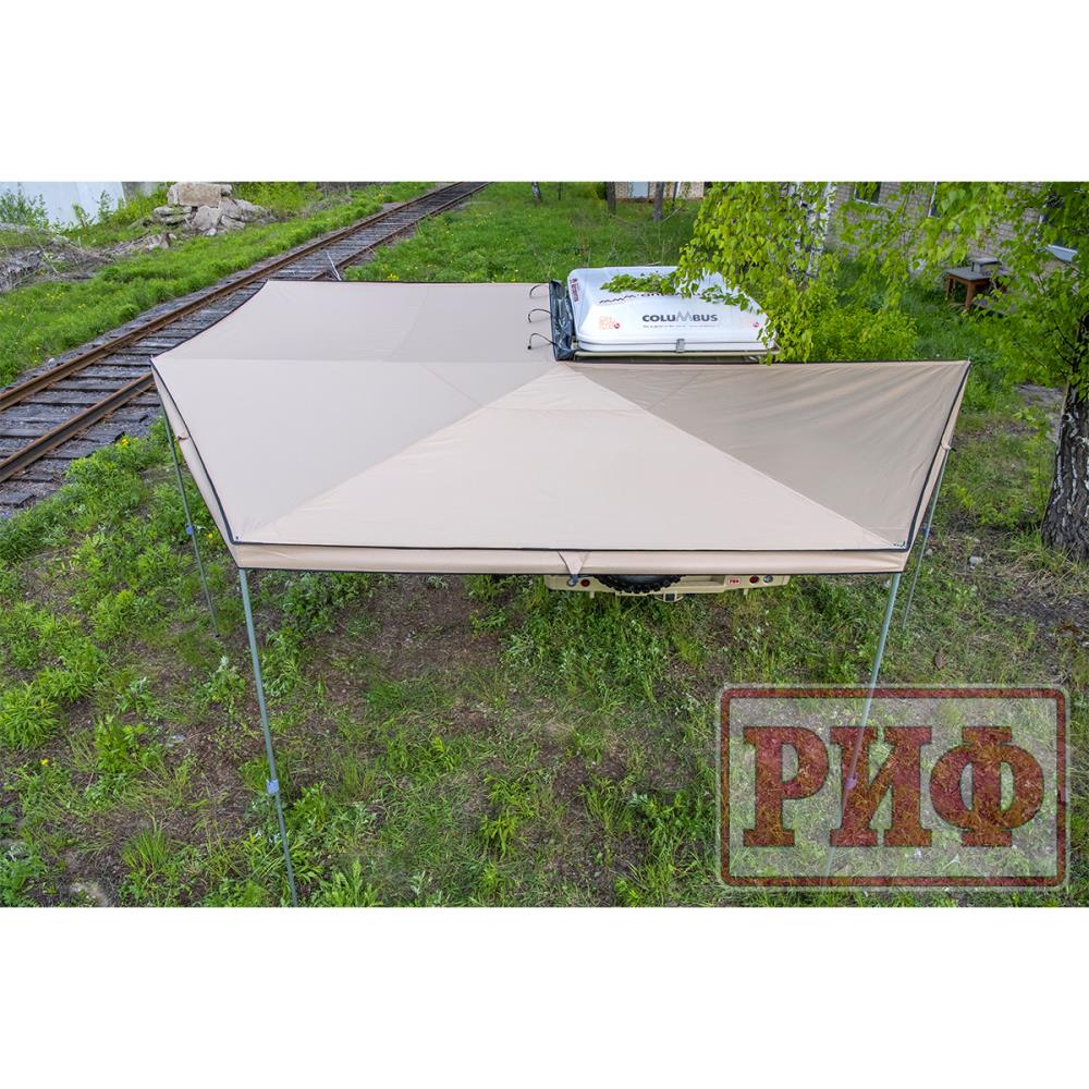 Маркиза автомобильная РИФ комбинированная (прямоугольная с веерной частью) 2