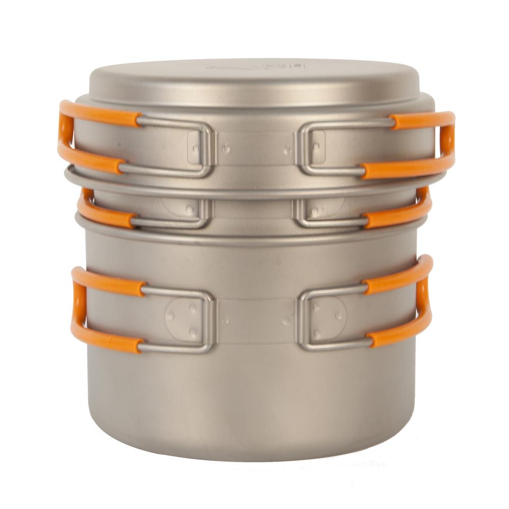 Набор кастрюли с крышкой титан Kovea NZ 1200 800 мл 2-3 персоны