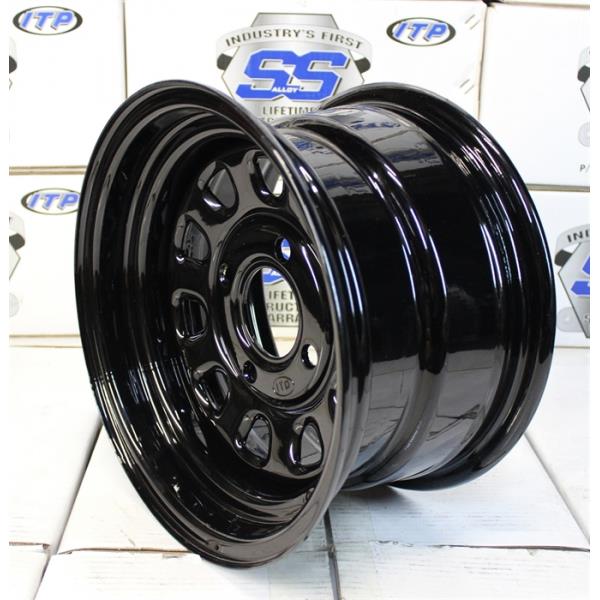 Стальной диск для квадроцикла ITP Delta Steel (12х7 4х110) D12F511